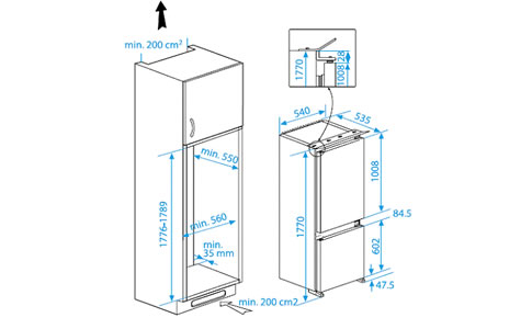 CBI7702冰箱冰箱尺寸